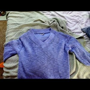 Blue oversized American eagle sweater